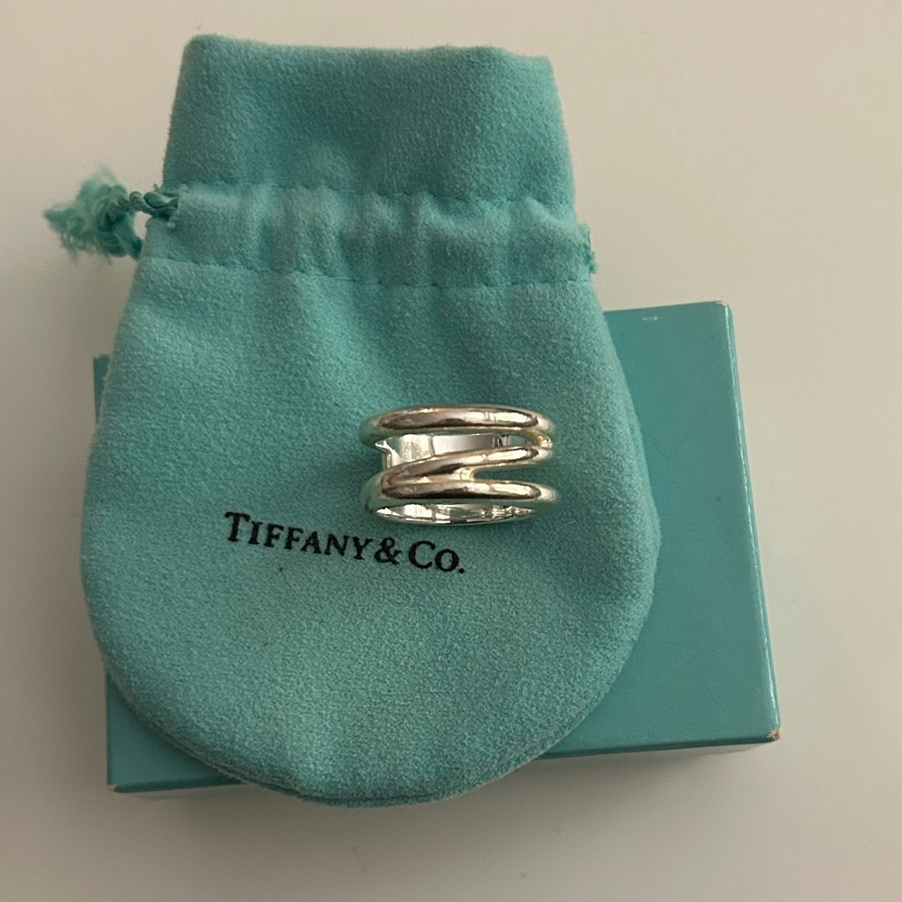 Tiffany & Co. Silver Zig-Zag Ring